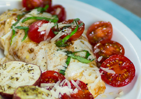 One Pan Chicken Bruschetta 