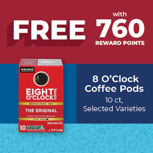 8 O’Clock Coffee Pods 10 ct, Selected Varieties