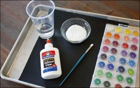 Fireworks Salt Painting