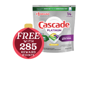 Cascade Dishwasher Pods 14ct, Selected Varieties