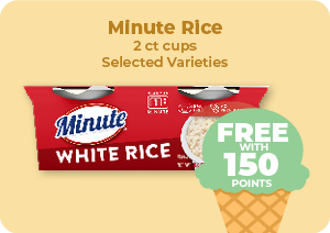 Minute Rice 2ct cups, Selected Varieties