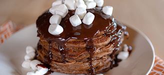 Hot Chocolate Pancakes