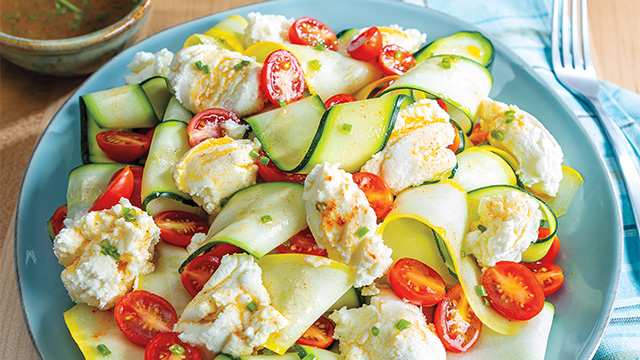 Zucchini and Summer Squash Ribbon Salad